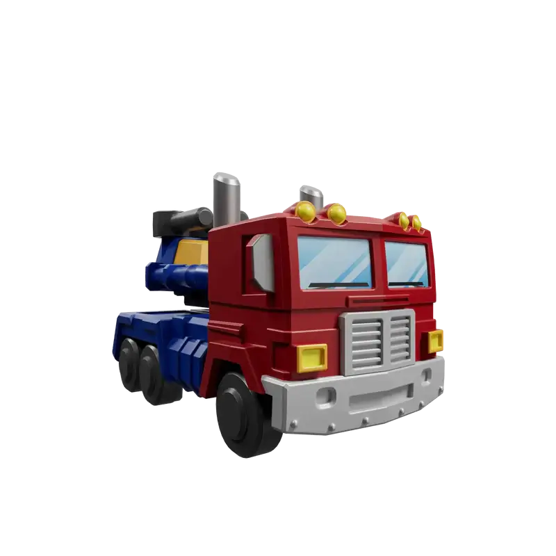 Transformers Optimus Prime toy in truck vehicle mode