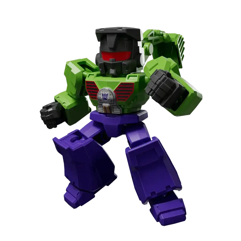 Transformers Scavenger toy robot figure with green and purple color scheme