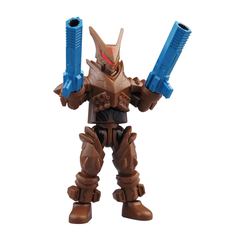 Legionoid Beta robot figure with brown armor and blue weapons