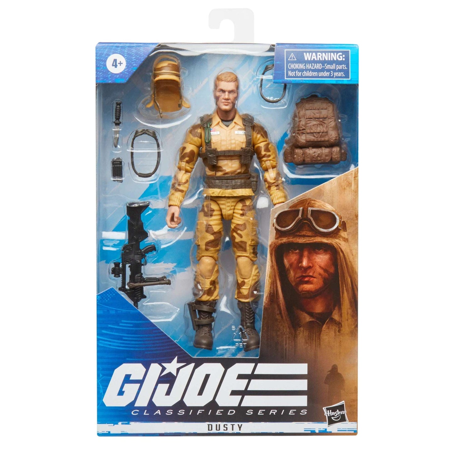 hasbro gi joe classified series Dusty action figure in packaging