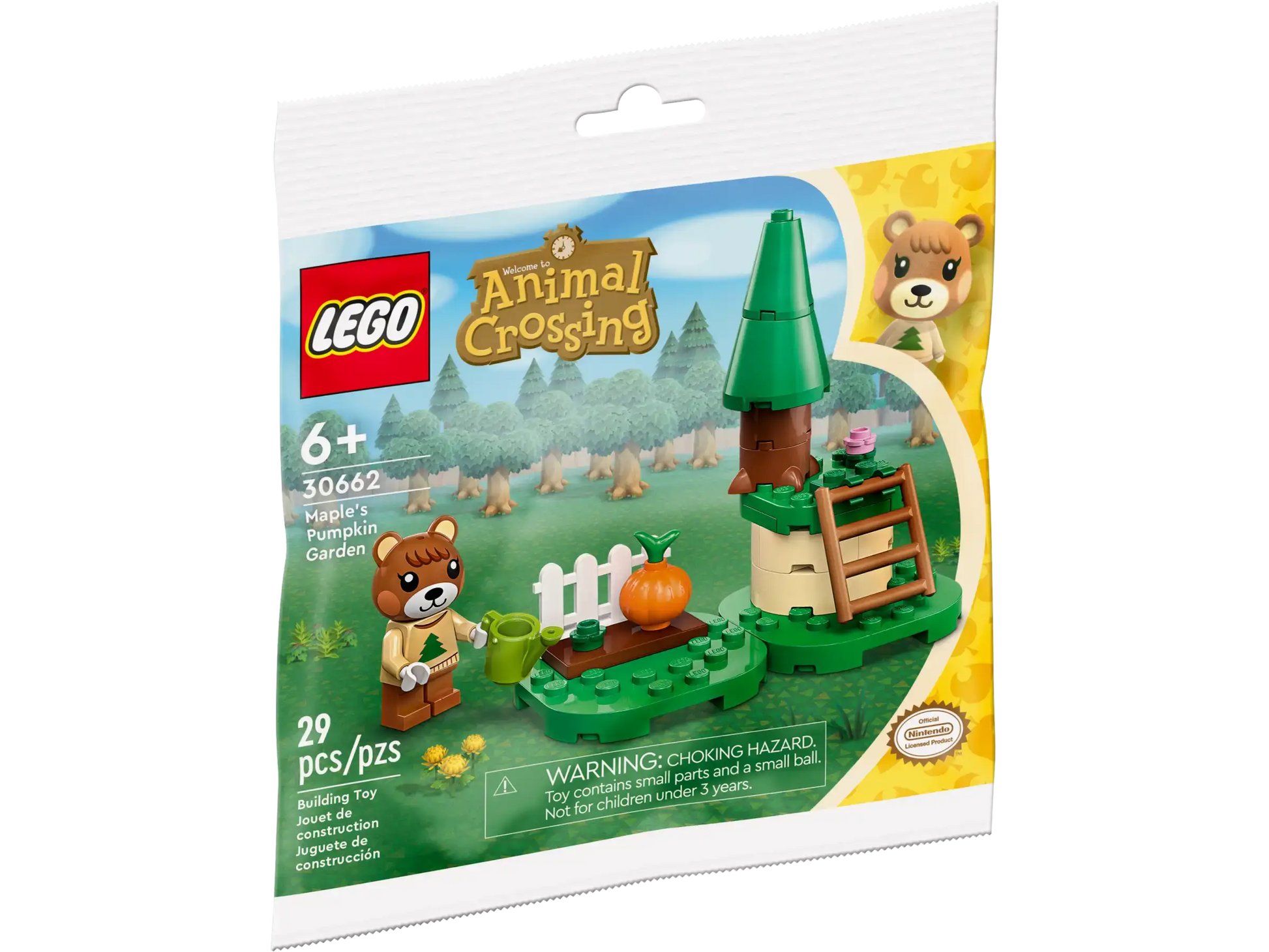 lego polybag 30662 animal crossing maples pumpkin garden packaging