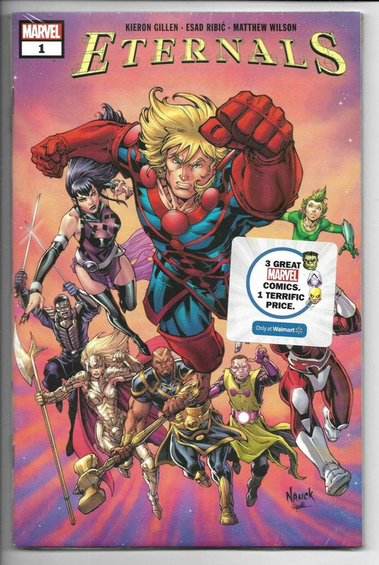 marvel comics eternals issue 1 todd nauck cover walmart comic 3 pack