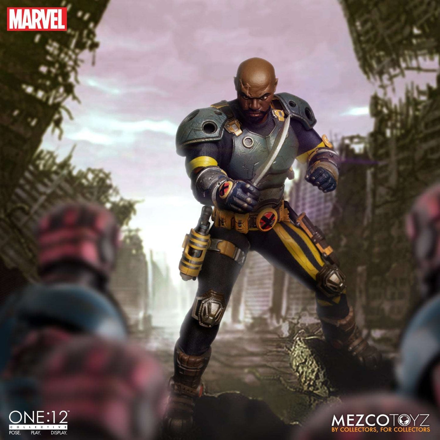 mezco one twelfth bishop the last x-man figure bald headsculpt
