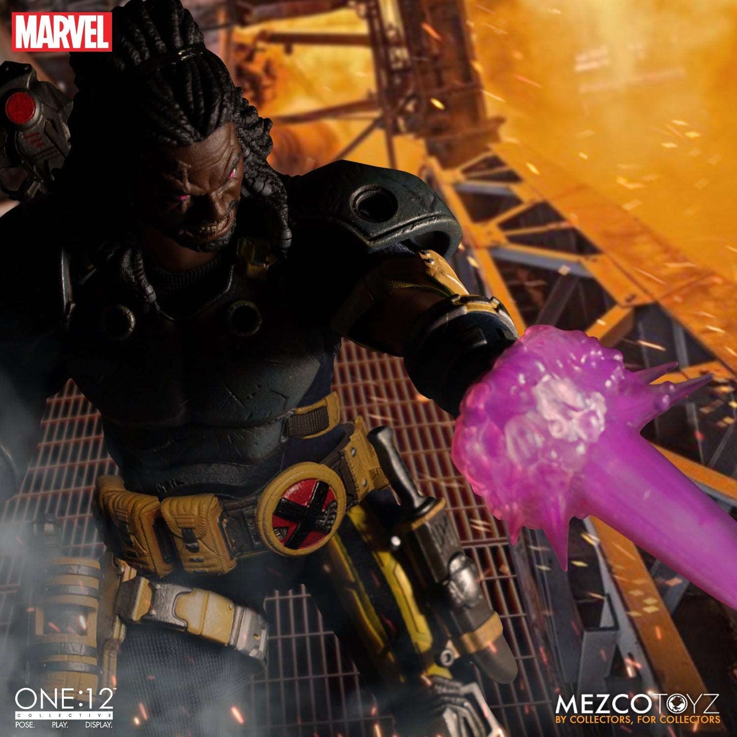 mezco one twelfth bishop the last x-man figure with mutant energy effect