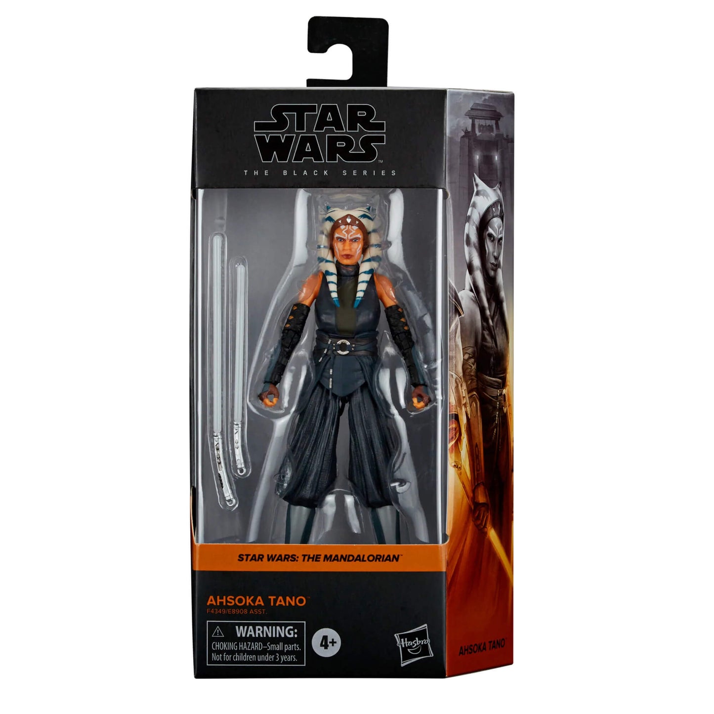 Hasbro Disney+ Star Wars The Mandalorian Ahsoka Tano Rosario Dawson action figure front of packaging