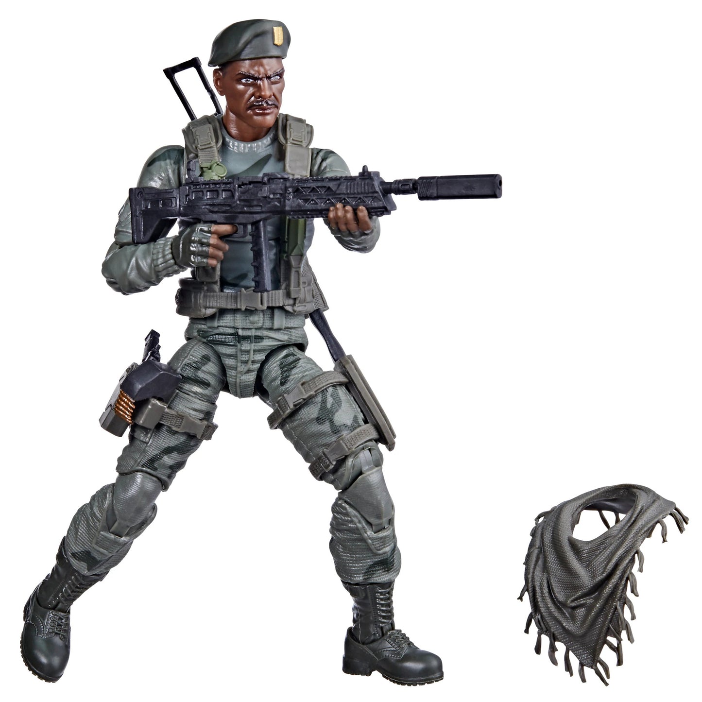 hasbro gi joe classified series Lonzo "Stalker" Wilkinson action figure standing pose with accessories