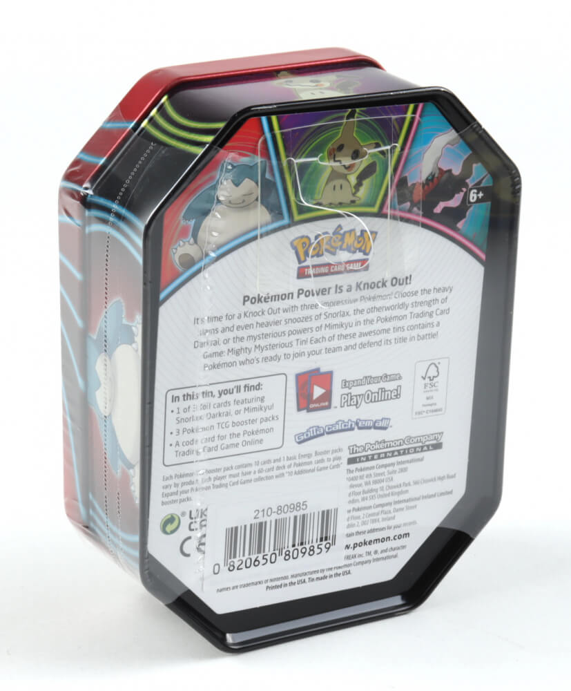 Pokémon Trading Card Game: Knockout Tin Snorlax Back