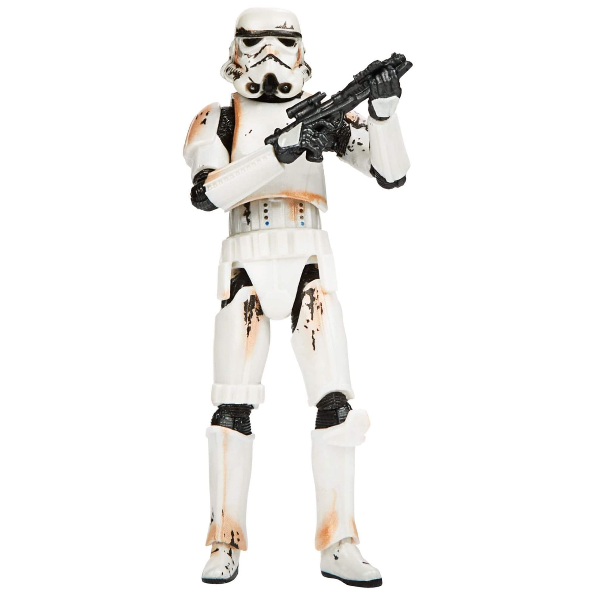Star Wars The Vintage Collection Carbonized Remnant Stormtrooper action figure holding blaster