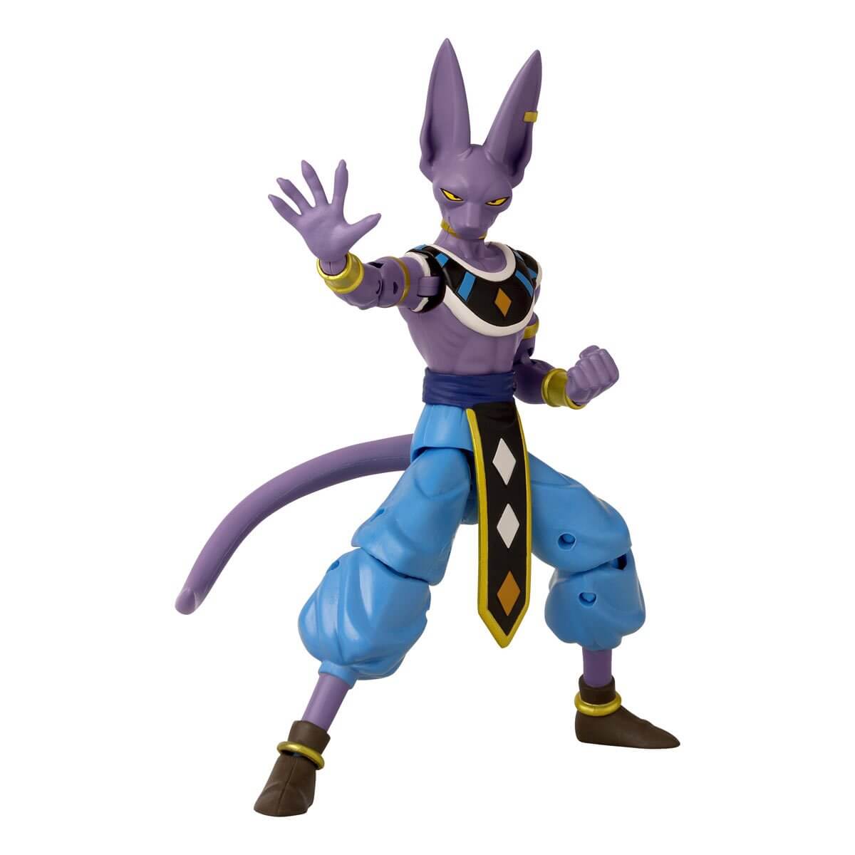 bandai namco dragon ball super dragon stars beerus version 2 action figure posing