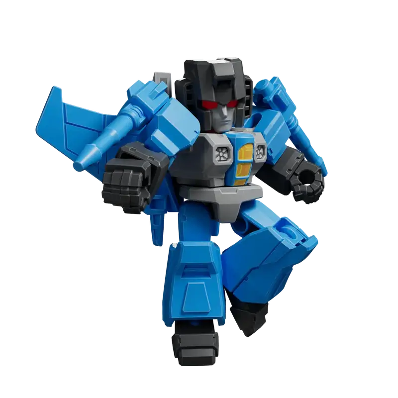 Transformers Thundercracker toy robot figure with blue and black color scheme