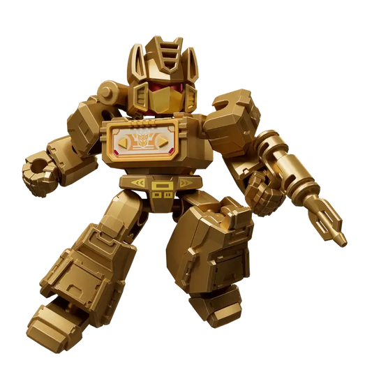 Transformers Soundwave robot toy figure in all gold color scheme