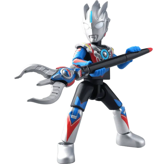 Ultraman Orb Hurricane Slash toy figure of a superhero character holding a staff