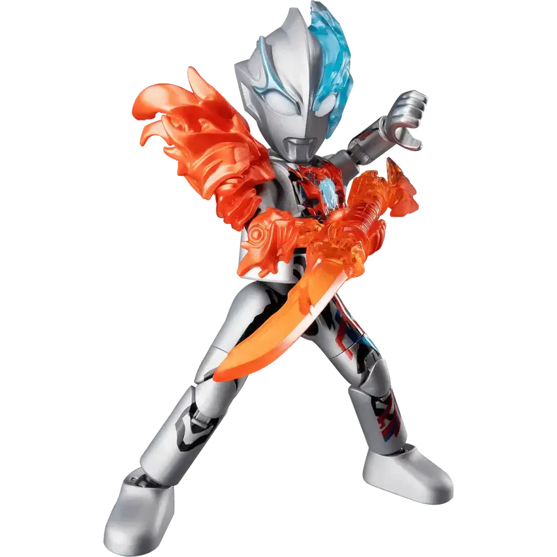 Ultraman Blazar Firdran Armor toy figure with orange and silver design 