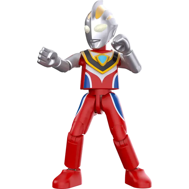 Ultraman Gaia Supreme Version toy figure of a superhero in red and silver costume 