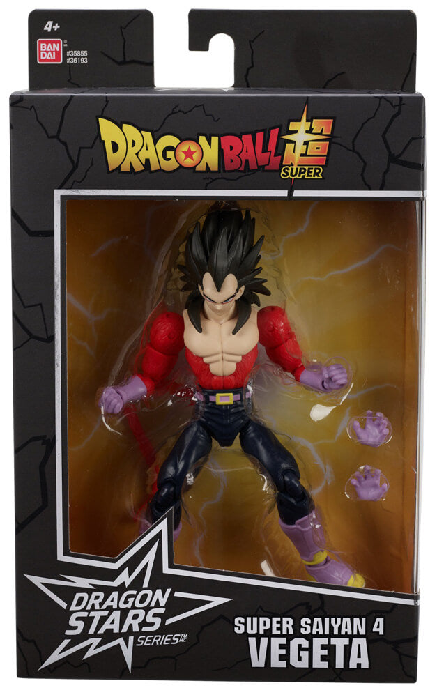 Dragon Ball Super Dragon Stars - Super Saiyan 4 Vegeta action figure front of packaging