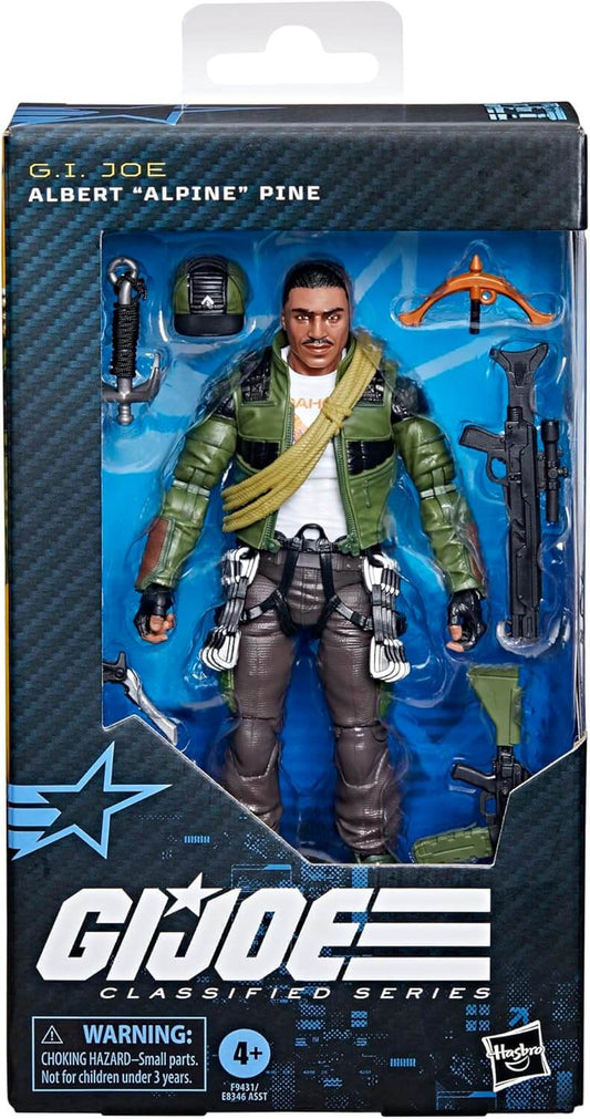 hasbro gi joe classified series alpine action figure #133 front of packaging