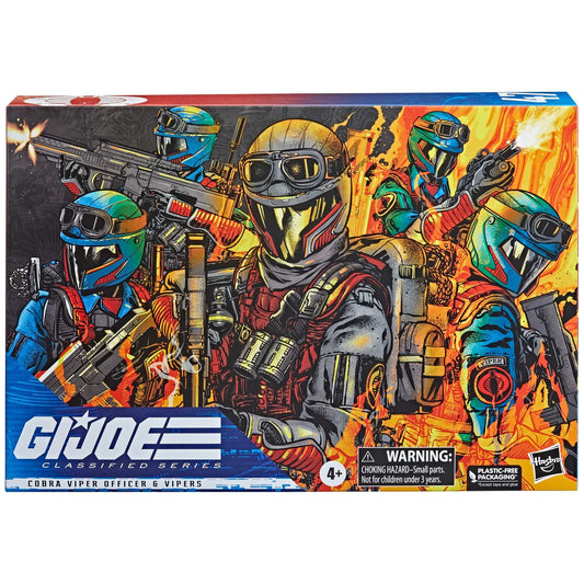 Hasbro G.I. Joe Classified Series Cobra Viper Officer & Vipers Action Figures front of packaging