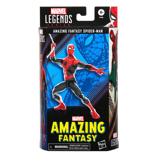 hasbro marvel legends amazing fantasy 15 comic 60th anniversary spider-man figure packaging front