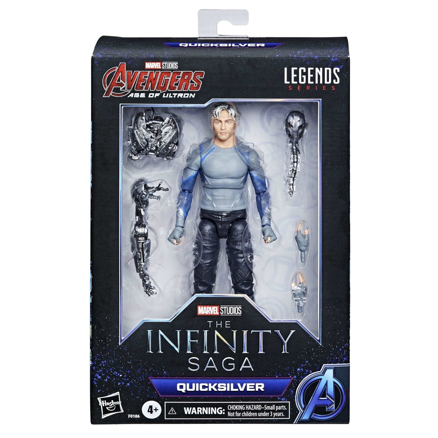 Hasbro Marvel Legends Series Avengers Age of Ultron Quicksilver figure in packaging