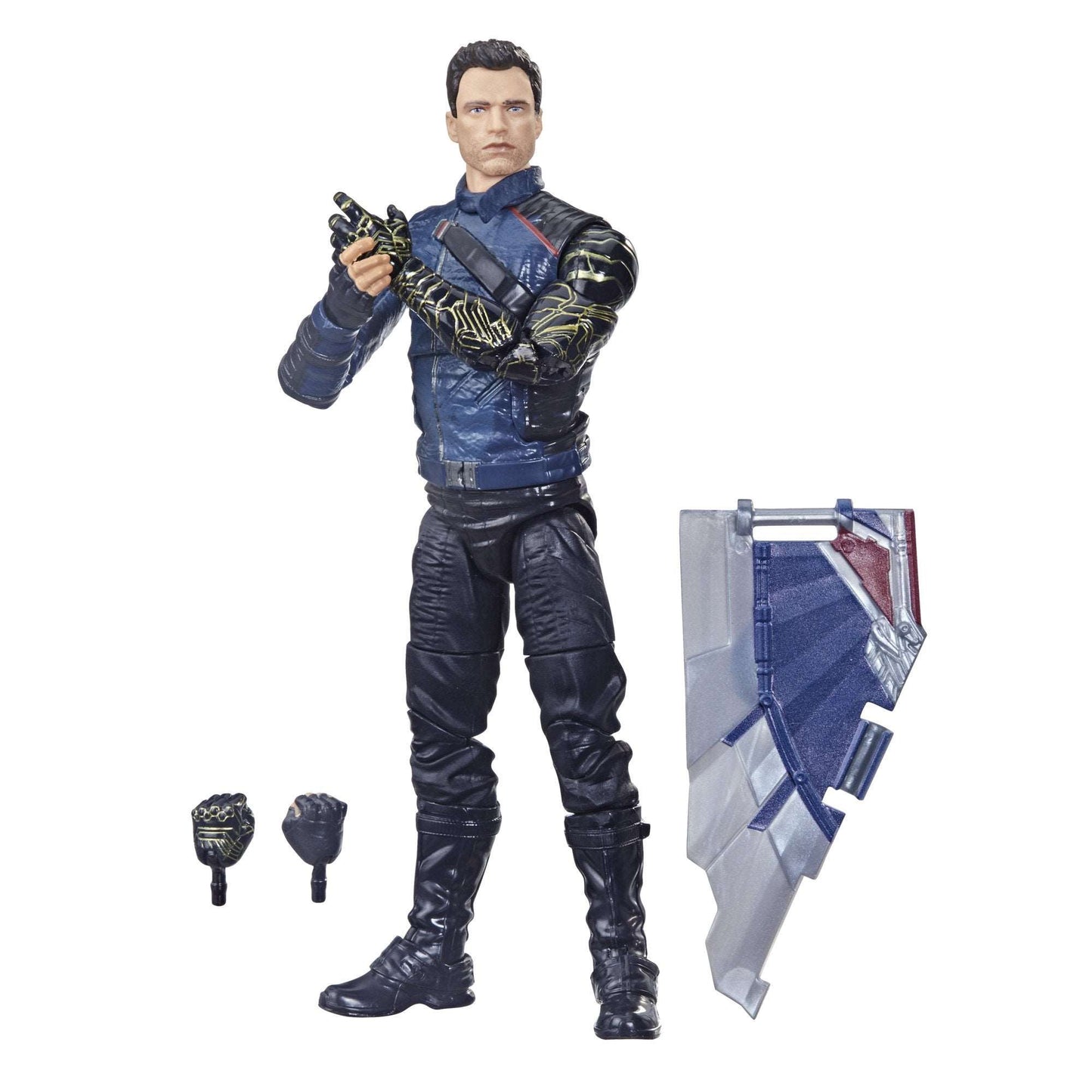 Hasbro Marvel Legends Series Disney+ Avengers Falcon and the Winter Soldier Bucky Barnes figure and accessories