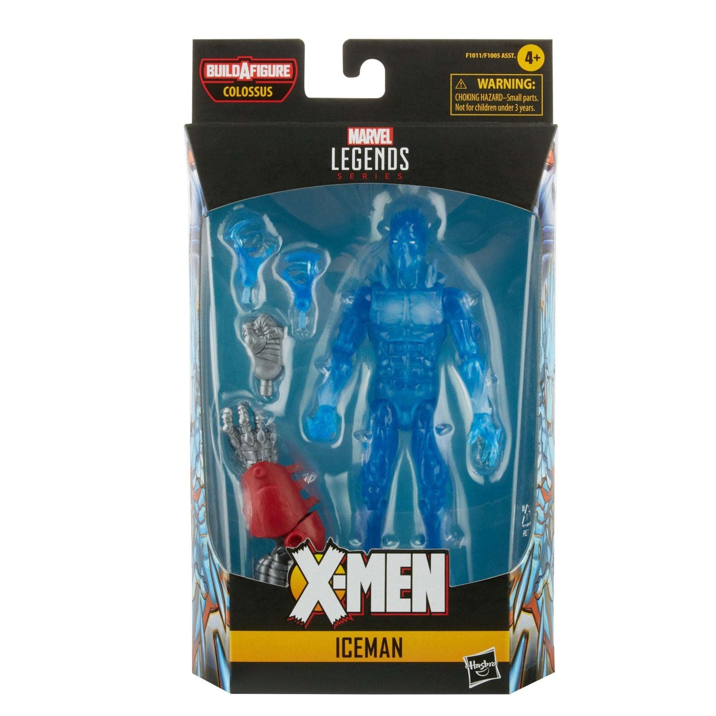 Hasbro Marvel Legends Series X-men Age of Apocalypse Iceman figure in packaging front of box