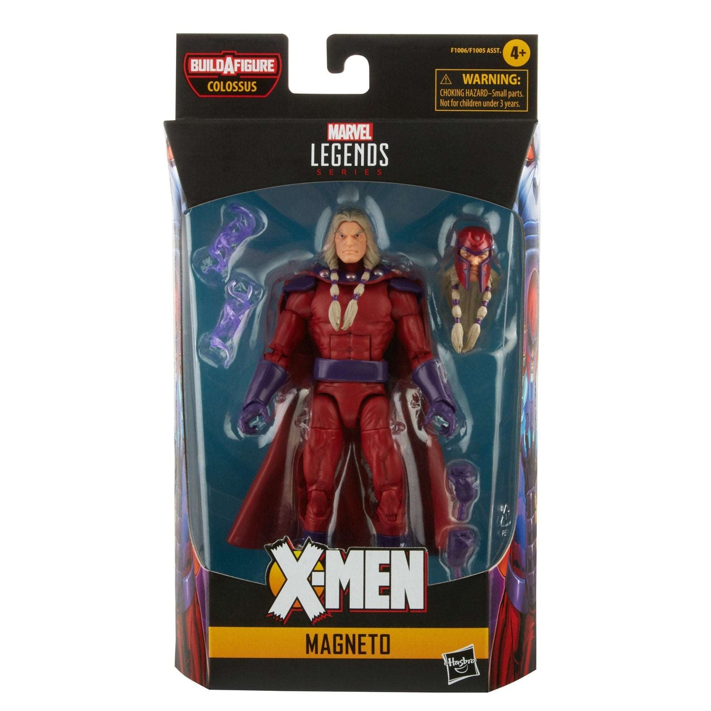 Hasbro Marvel Legends Series X-men Age of Apocalypse Magneto figure in packaging front of box