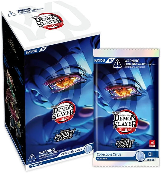 Kayou Demon Slayer Infinity Castle booster box and booster pack on white background