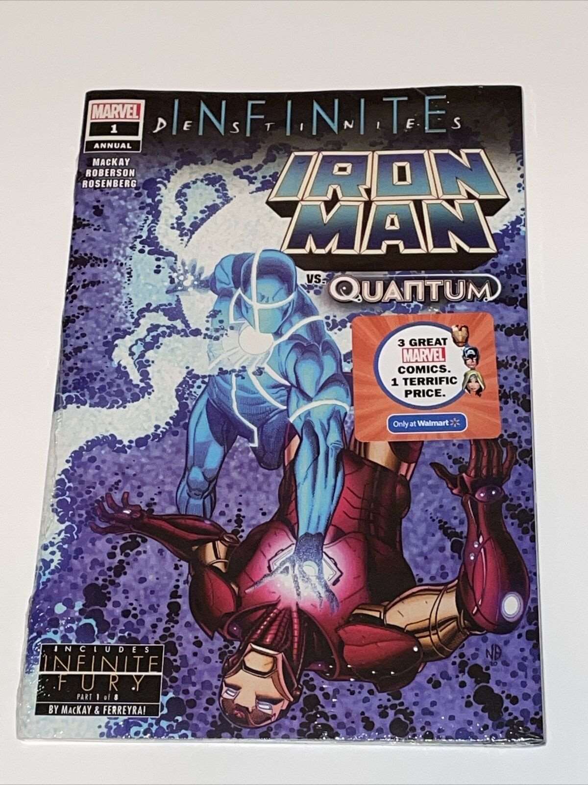 marvel comics Iron Man Annual infinite destines issue 1 walmart comic 3 pack