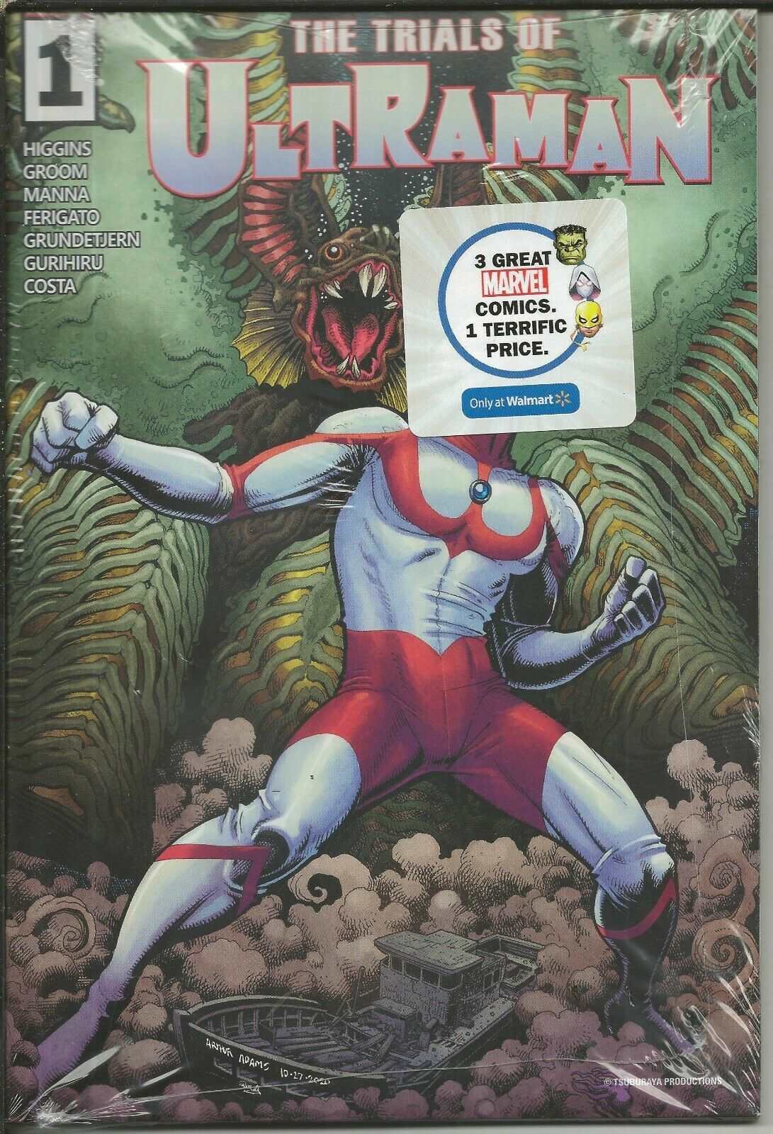 marvel comics the trials of ultraman issue 1 art adams variant cover walmart comic 3 pack