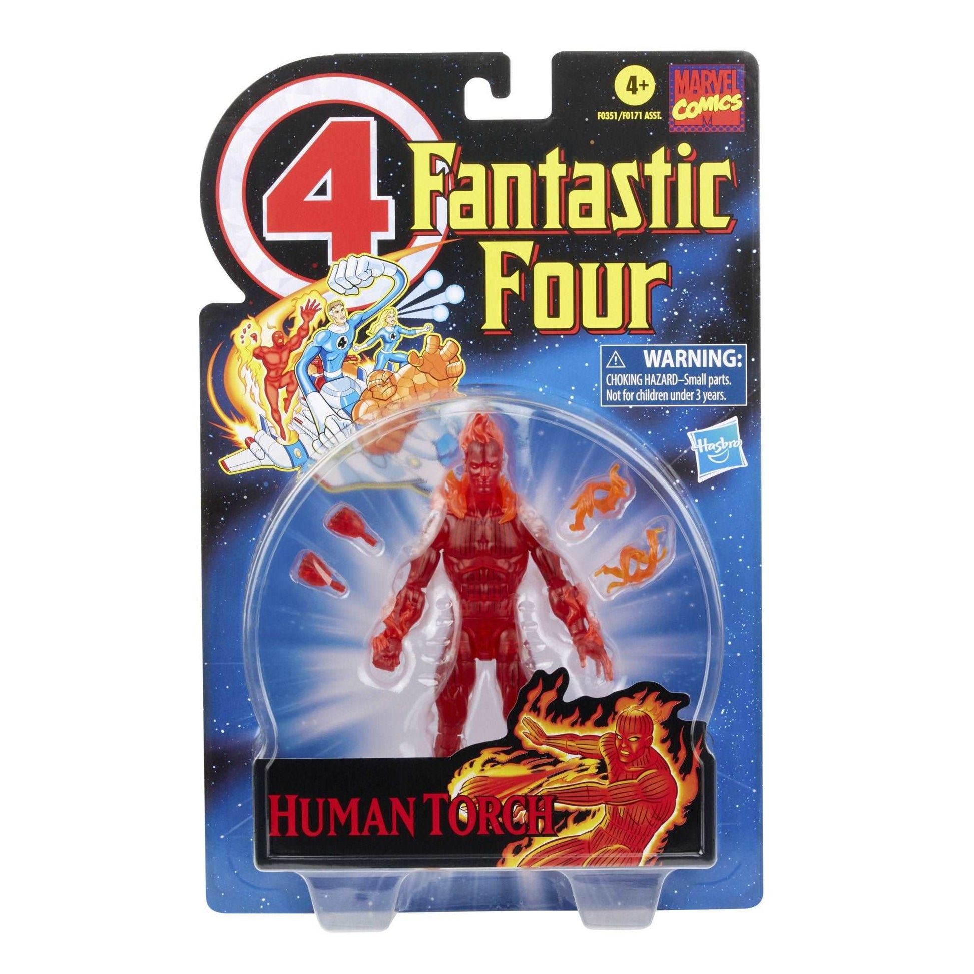 Marvel Legends Series Retro The Human Torch packaging
