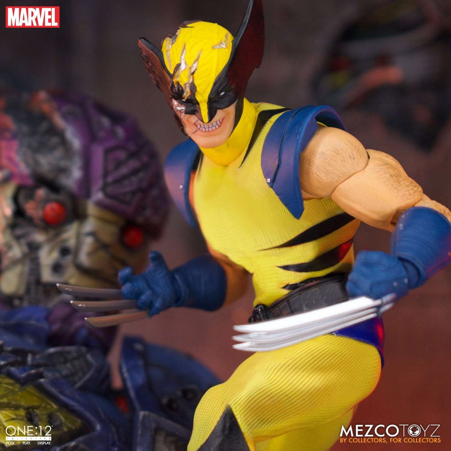 mezco one twelfth collective wolverine steel edition damaged mask headsculpt