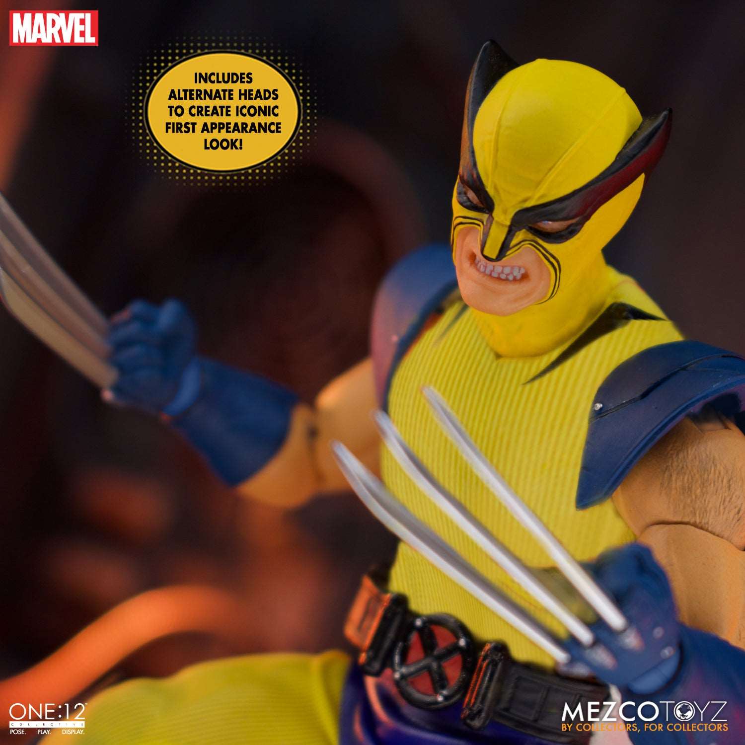 mezco one twelfth collective wolverine steel edition figure with first appearance headsculpt