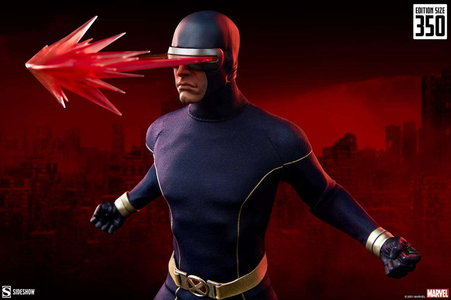 Sideshow Marvel Cyclops Astonishing X-Men One Sixth Scale Figure with optic blast effect