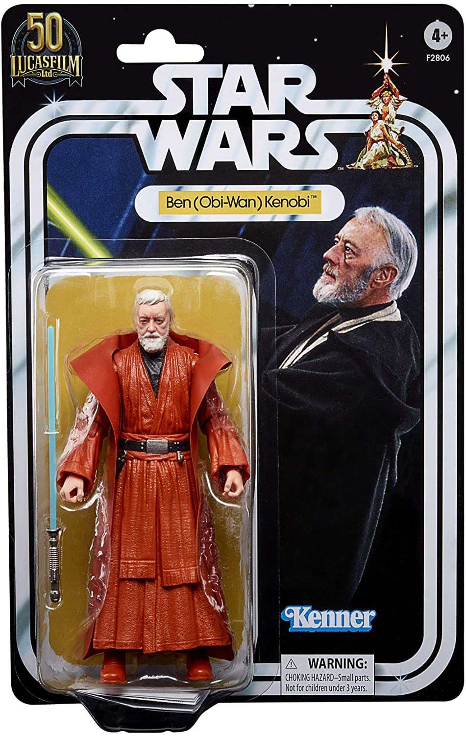 Star Wars The Black Series Ben (OBI-Wan) Kenobi 6-Inch-Scale Lucasfilm 50th Anniversary Original Trilogy Collectible Action Figure carded
