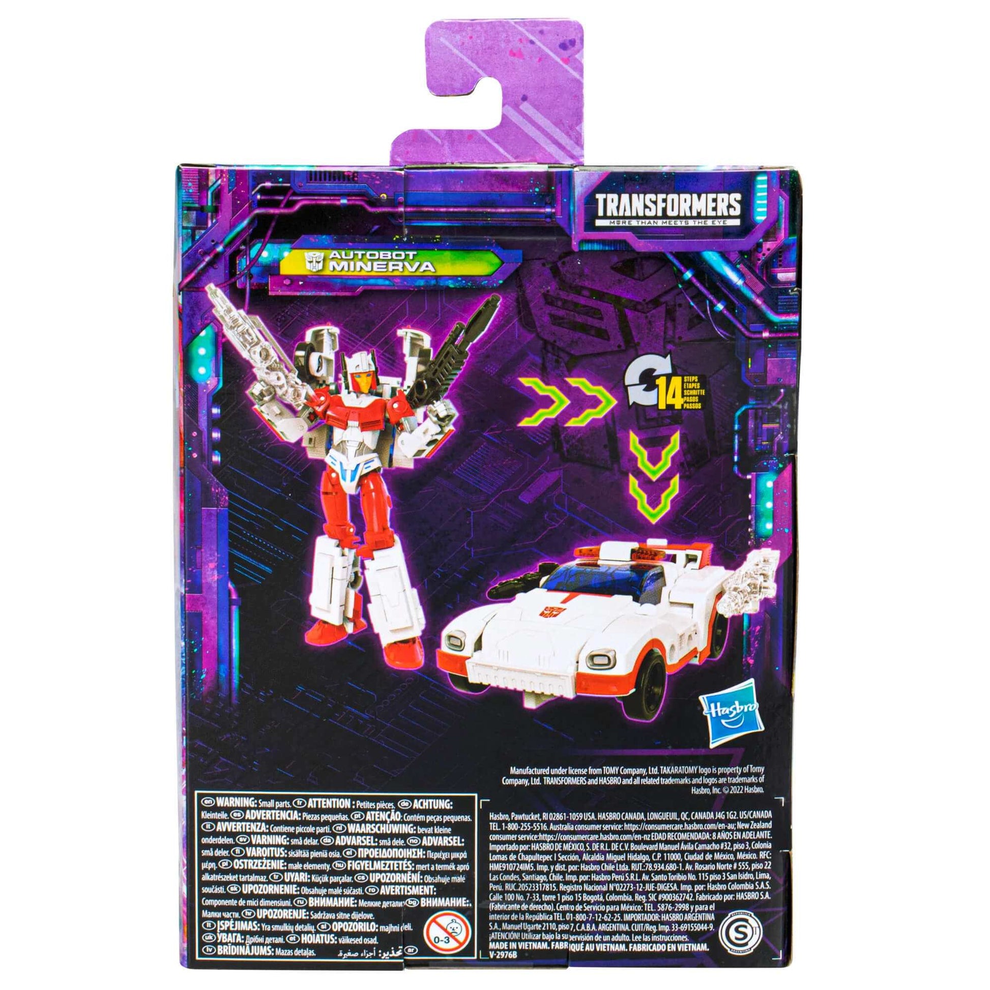 transformers generations legacy deluxe autobot minerva action figure back of box packaging