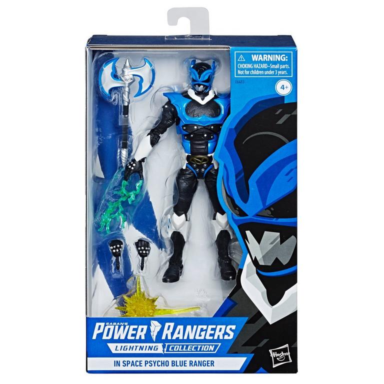  Hasbro Power Rangers In Space Psycho Blue Ranger Lightning Collection in packaging