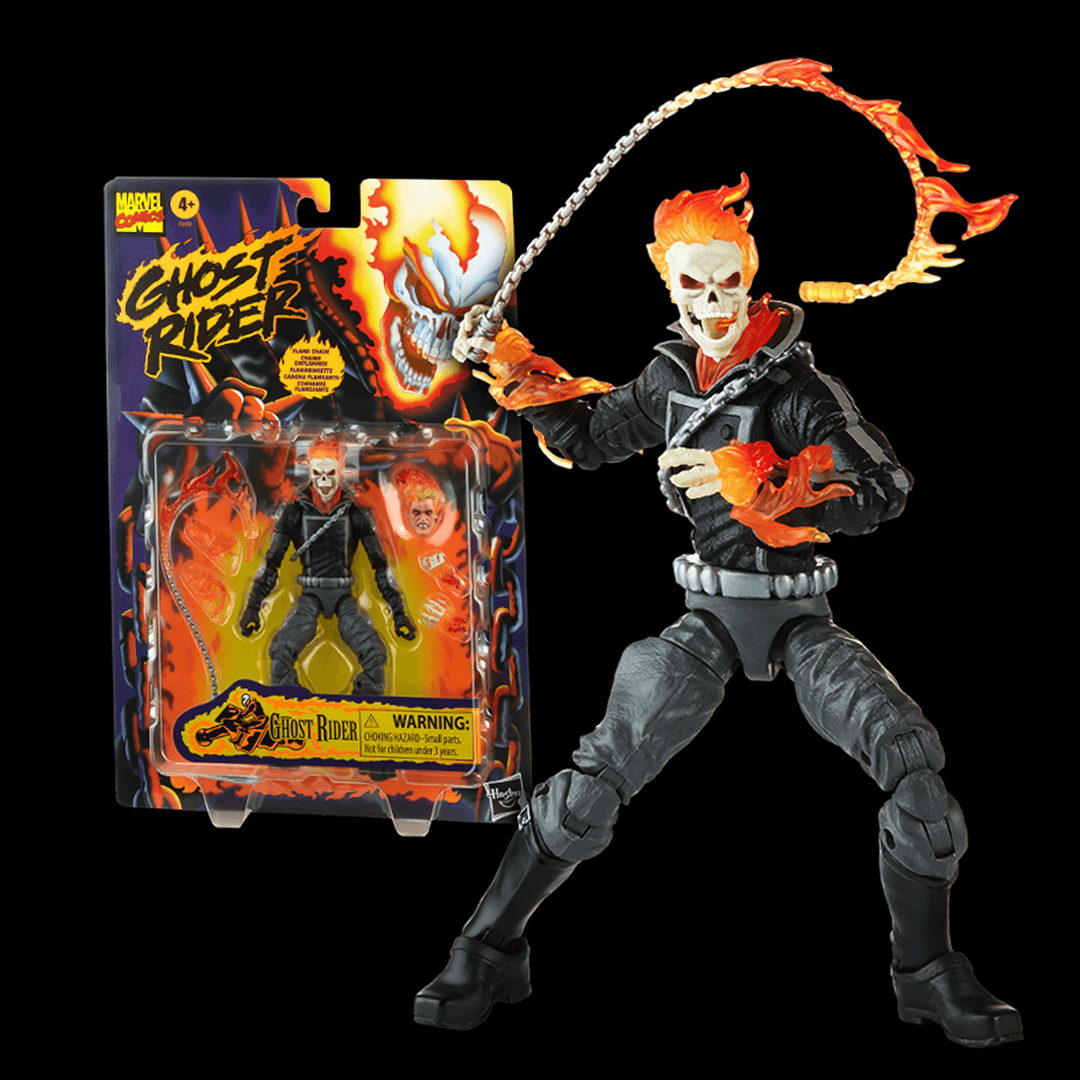 hasbro marvel legends comics toybiz inspired retro card johnny blaze ghost rider