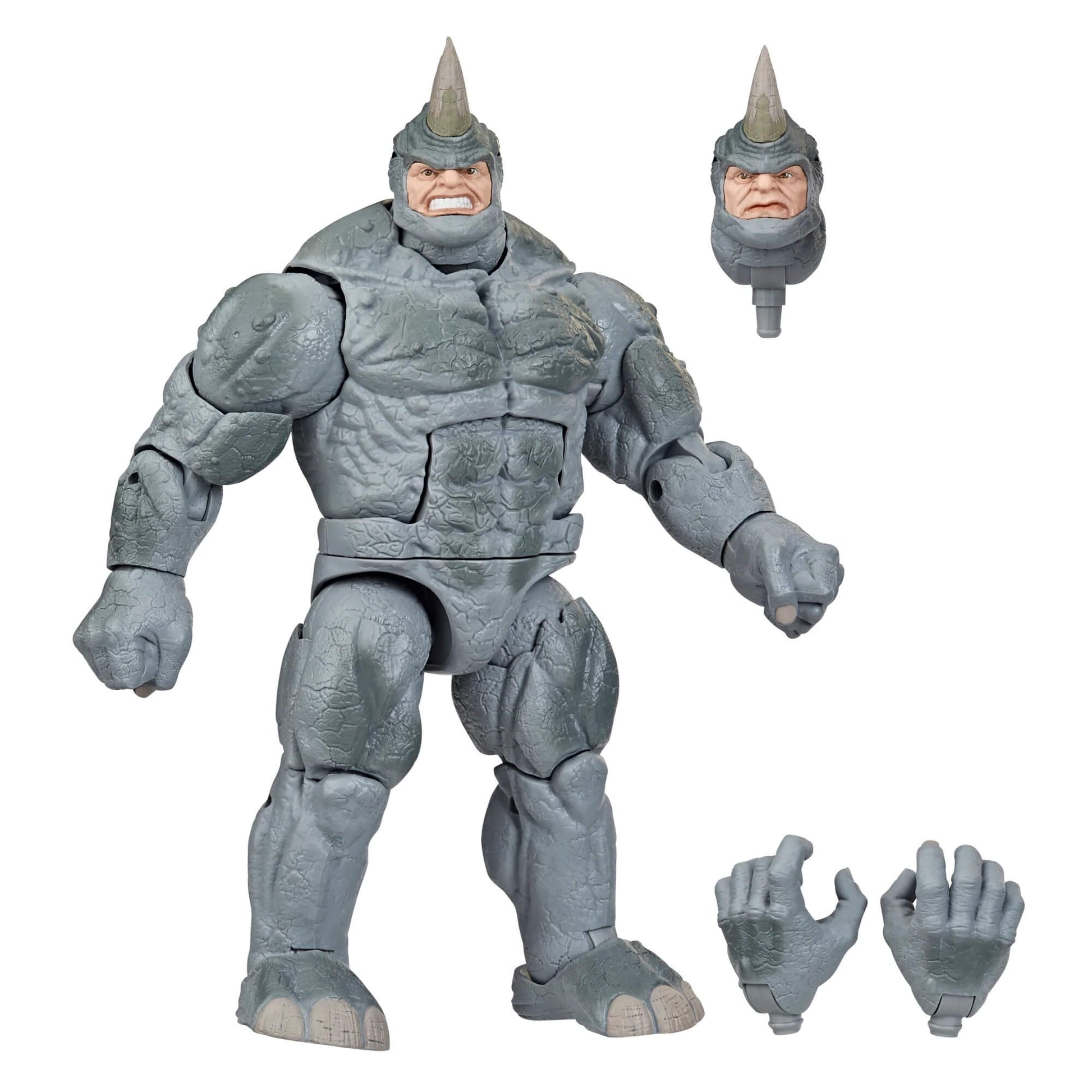 hasbro marvel legends retro rhino figure with accessories