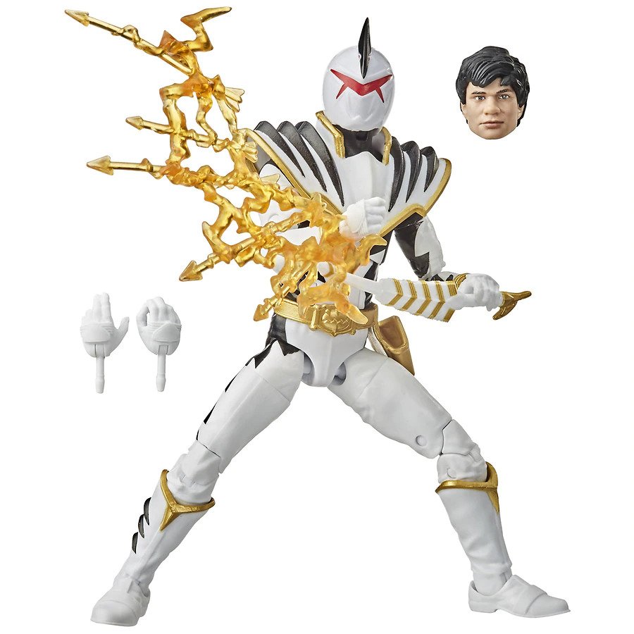Hasbro Power Rangers Lightning Collection Dino Thunder White Ranger figure and accessories