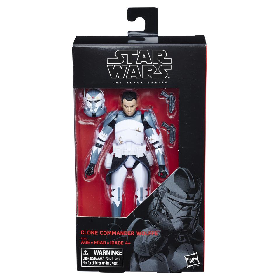 Hasbro Star Wars The Black Series Clone Wars Clone Commander Wolffe box packaging front