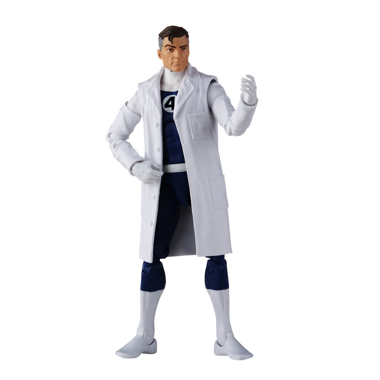 Marvel Legends Series Retro Mr. Fantastic figure in lab coat
