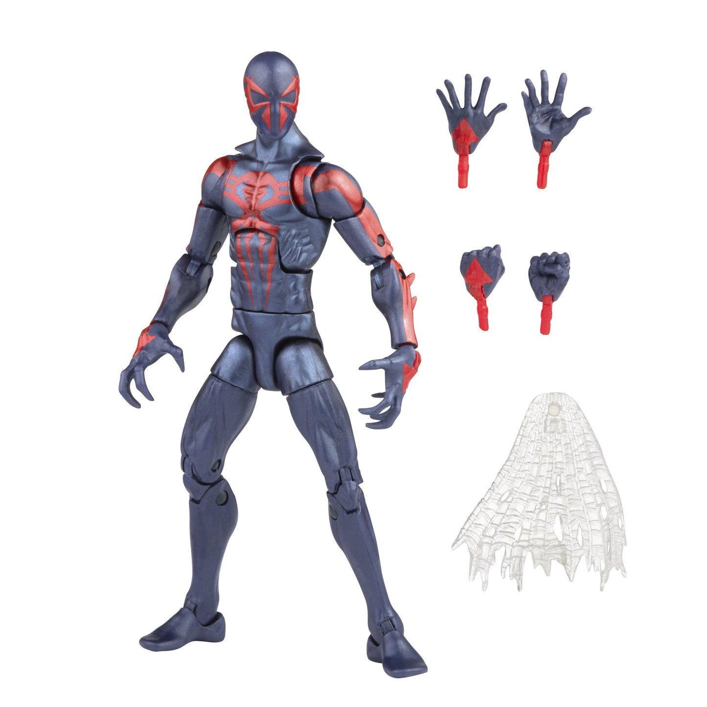 Marvel Legends Series Retro Spider-Man 2099 Miguel O'Hara Figure and accessories