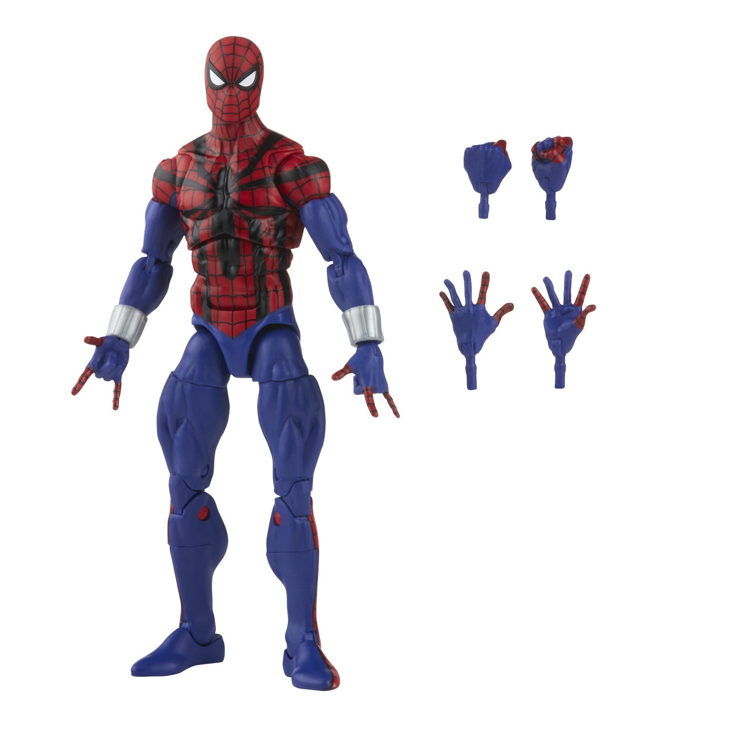 Marvel Legends Series Retro Spider-Man Ben Reilly Figure and accessories