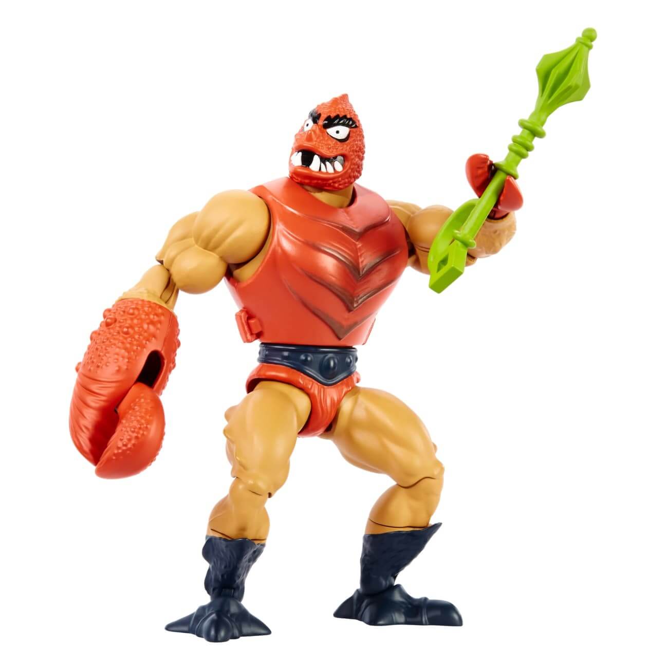 masters of the universe origins clawful action pose holding weapon to strike