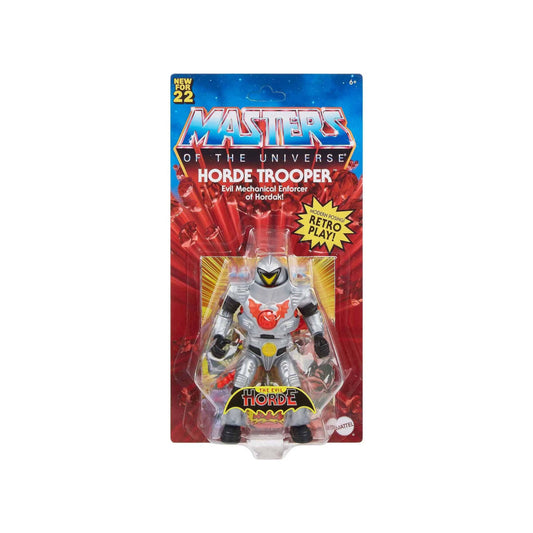 masters of the universe origins horde trooper action figure front of packaging retro card 