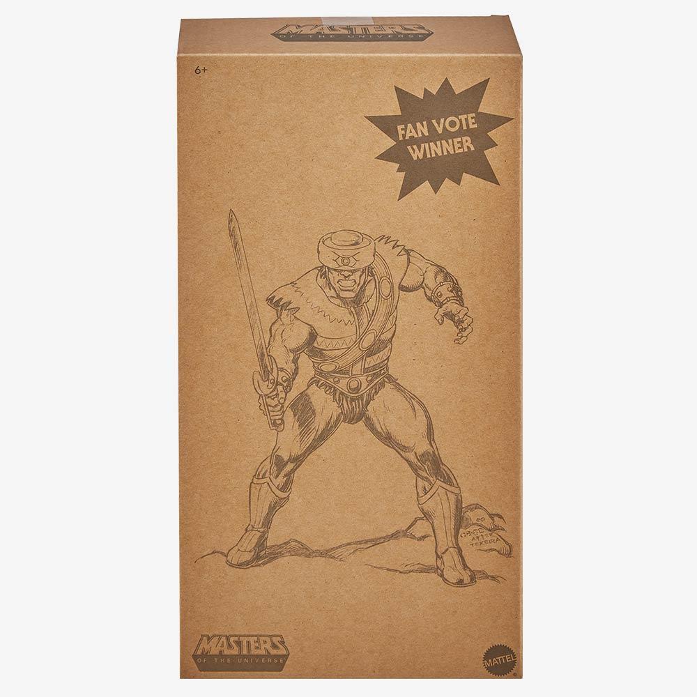 Mattel Creations Masters Of The Universe Origins Fan's Choice Tri-Klops exterior front of box artwork 