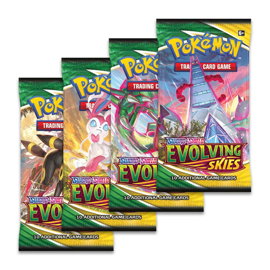 pokemon trading card game sword and shield evolving skies booster packs