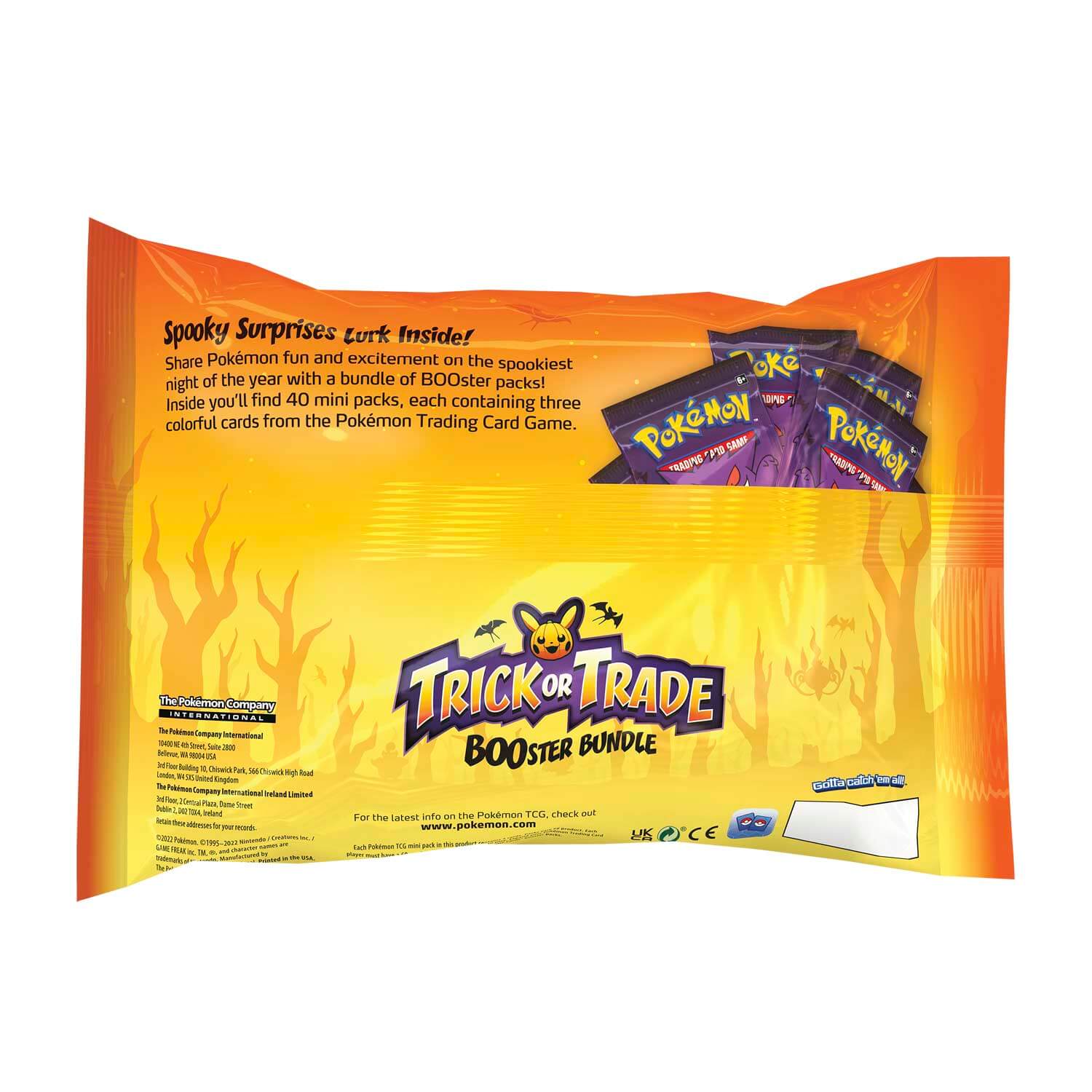 Pokemon TCG: Trick or Trade BOOster bundle packaging back