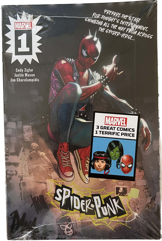 Spider-Punk #1 Oliver Coipel Cover A Walmart Variant Exclusive Marvel Comics 3 Pack