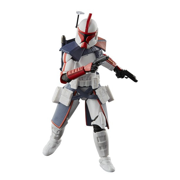 Star Wars The Black Series The Clone Wars 50th Anniversary Lucasfilm Animated Acr Trooper posing with blaster